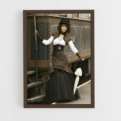 ap-steam punk-8 cadre Bois foncé