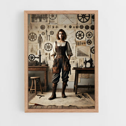 ap-steampunk larp-2 cadre Bois clair