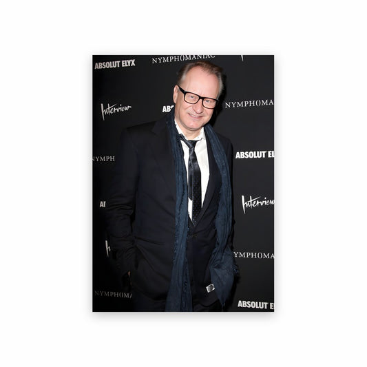 Poster Stellan Skarsgård costume noir et blanc