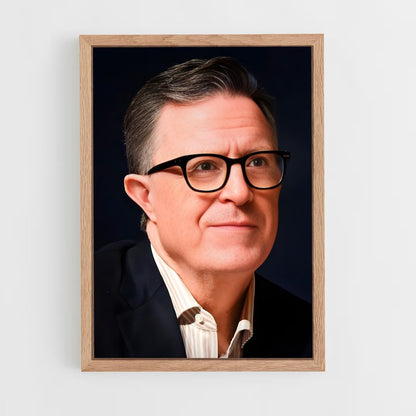 ap-stephen colbert-7 cadre Bois clair