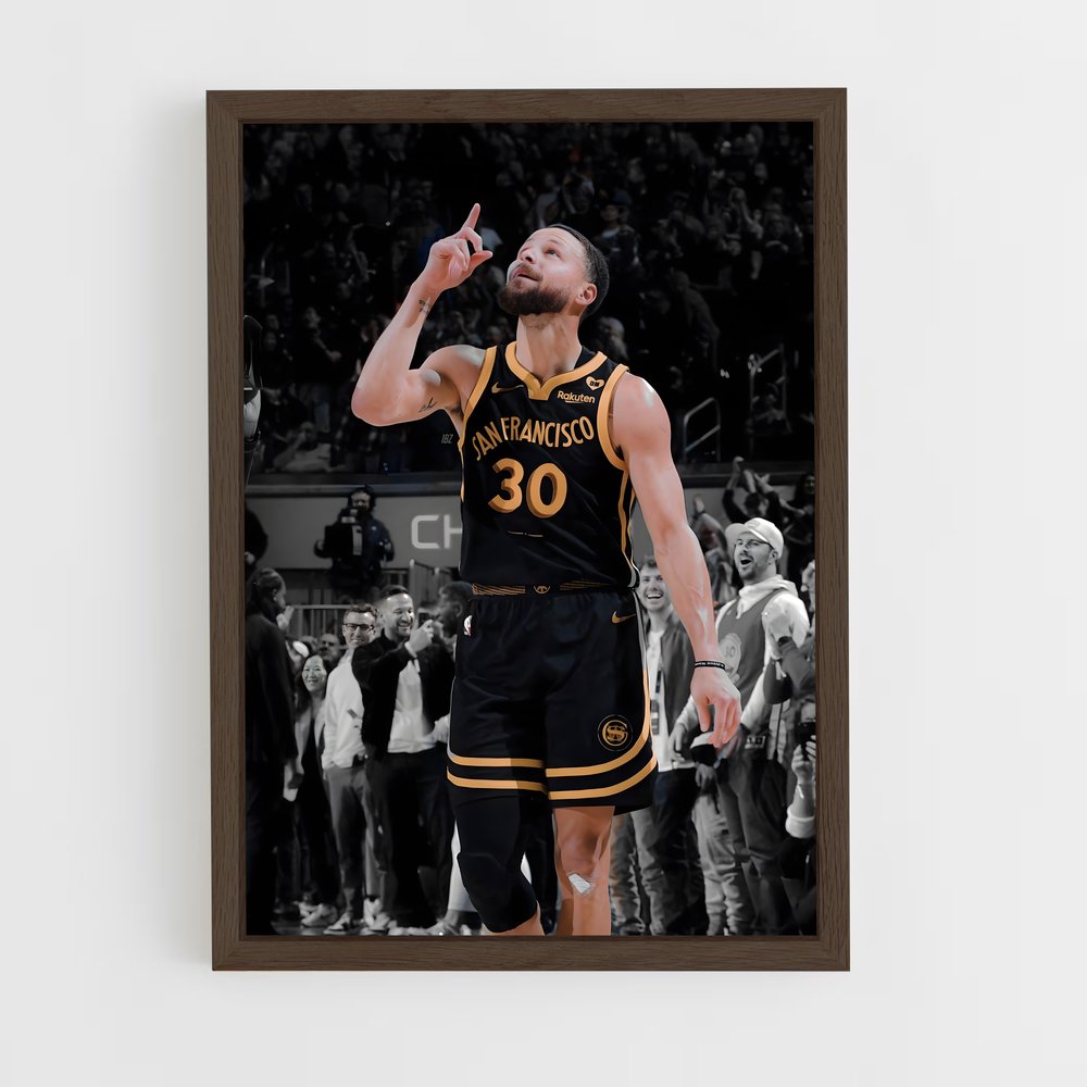 ap-stephen curry-5 cadre Bois foncé