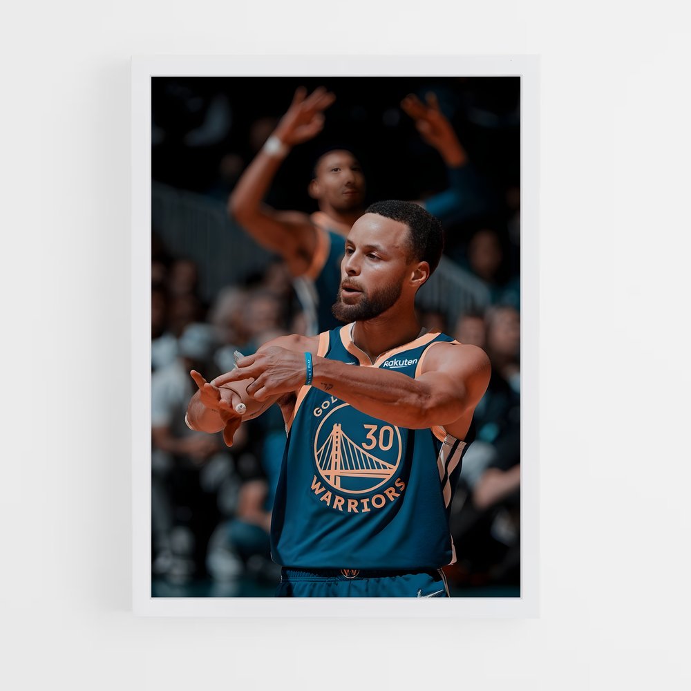 ap-stephen curry-7 cadre Blanc