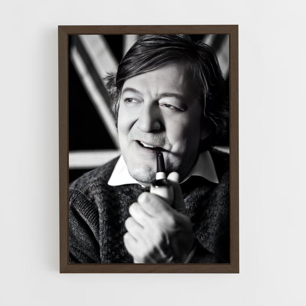 ap-stephen fry-1 cadre Bois foncé