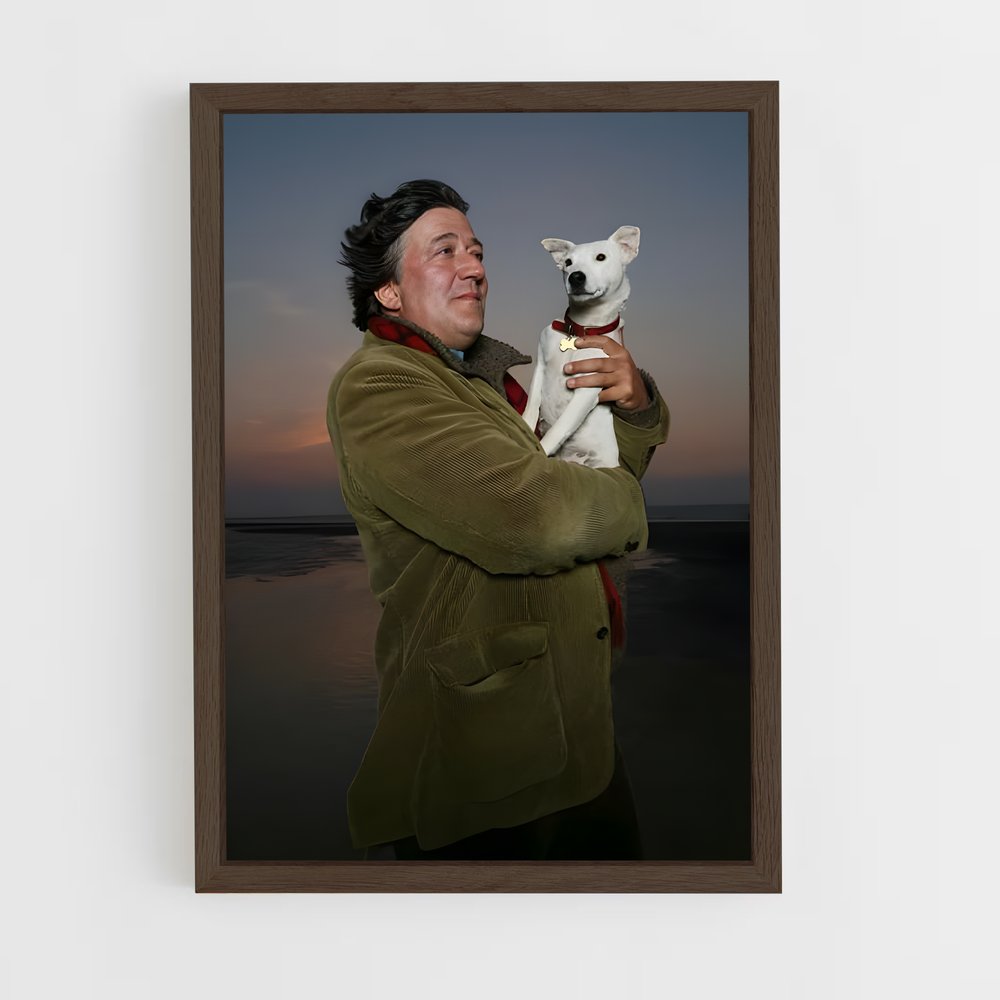 ap-stephen fry-4 cadre Bois foncé