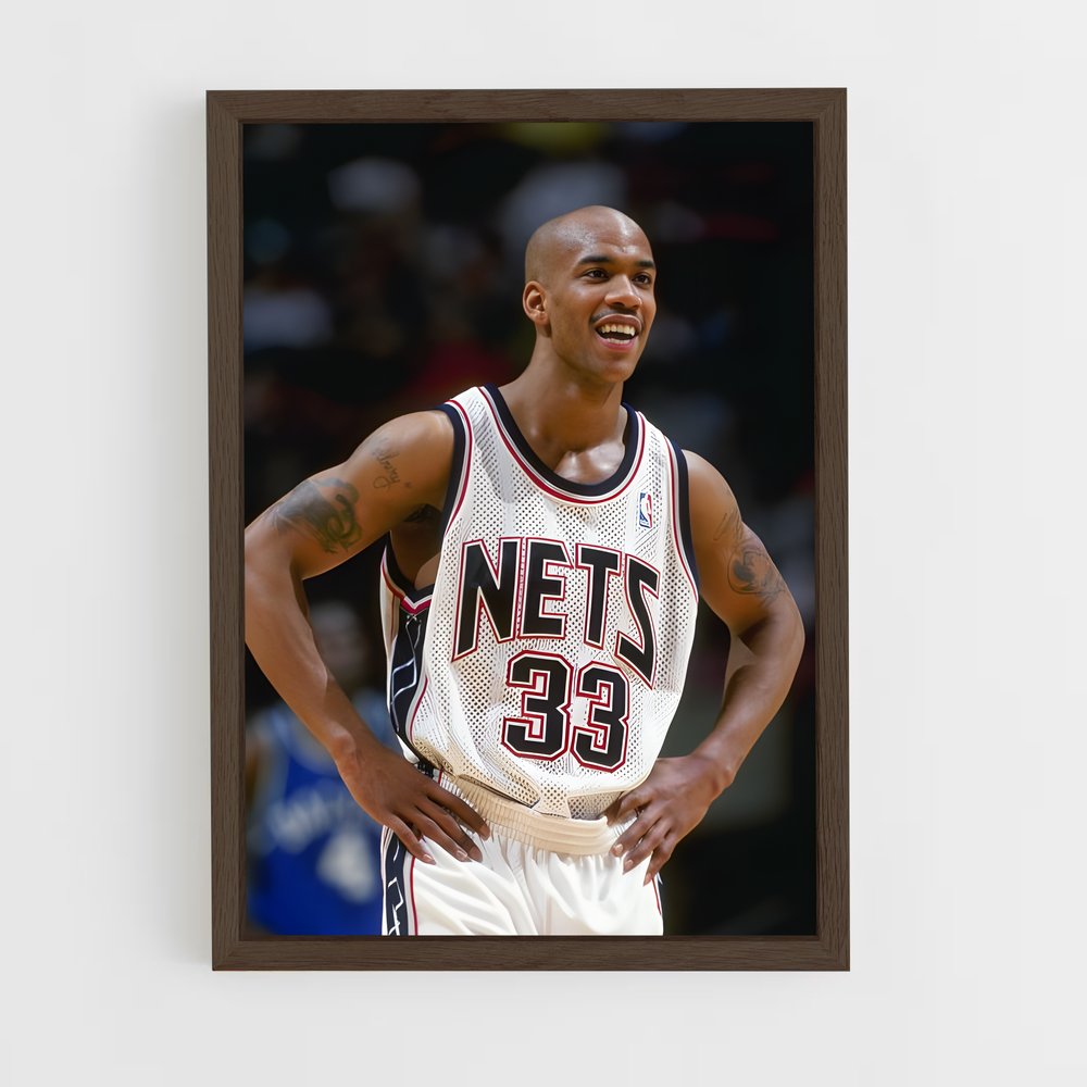 ap-stephon marbury-9 cadre Bois foncé