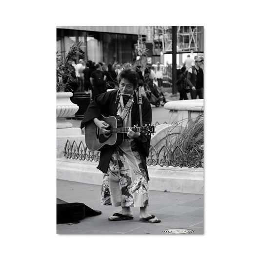 Poster Guitariste de Rue