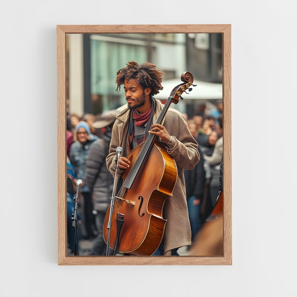 ap-street performer-9 cadre Bois clair