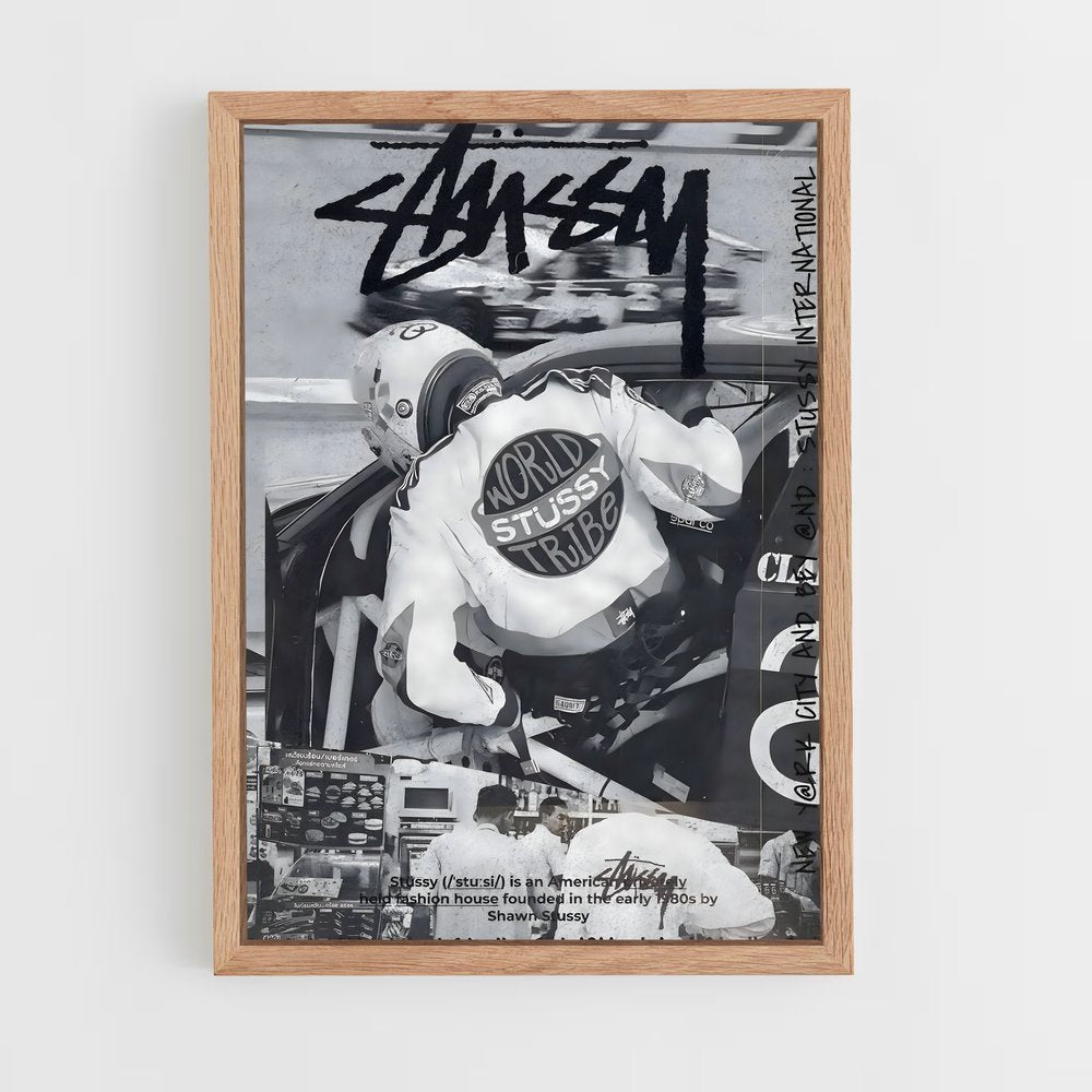 ap-stussy-10 cadre Bois clair
