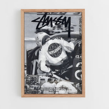 ap-stussy-10 cadre Bois clair