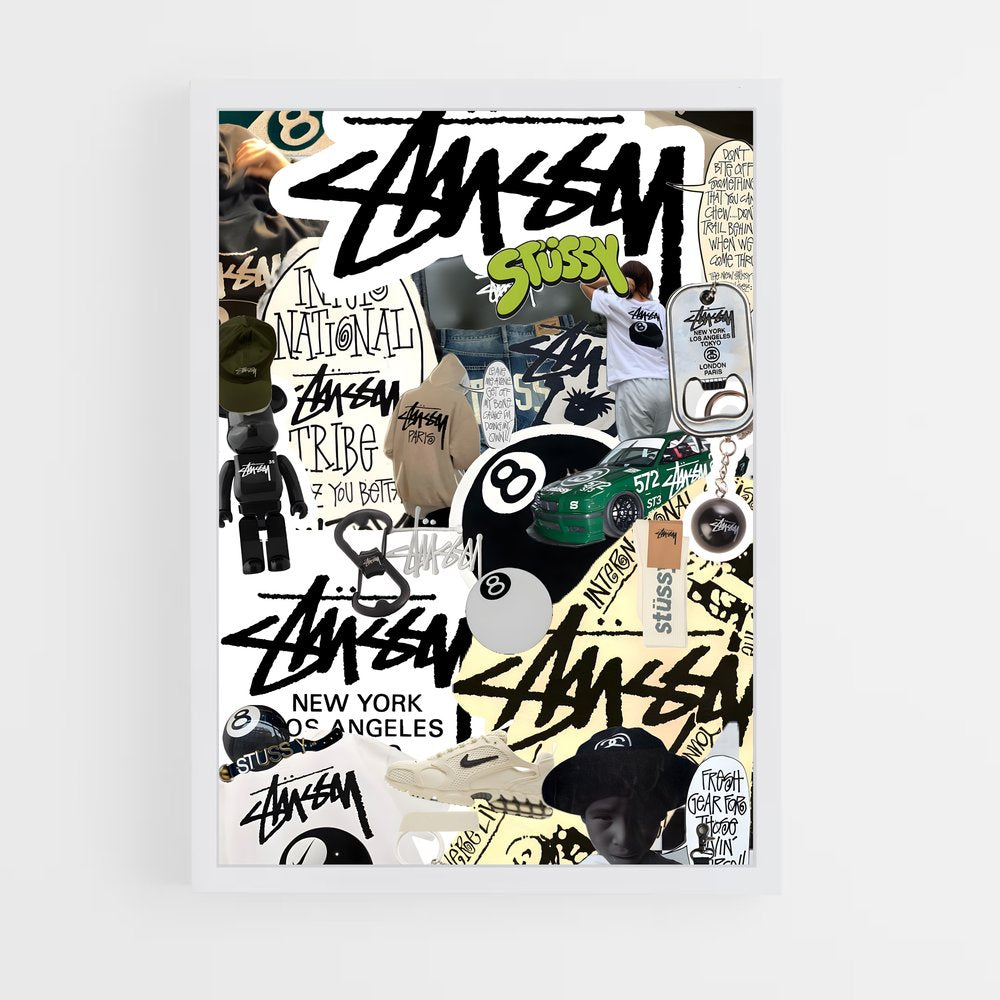 ap-stussy-8 cadre Blanc