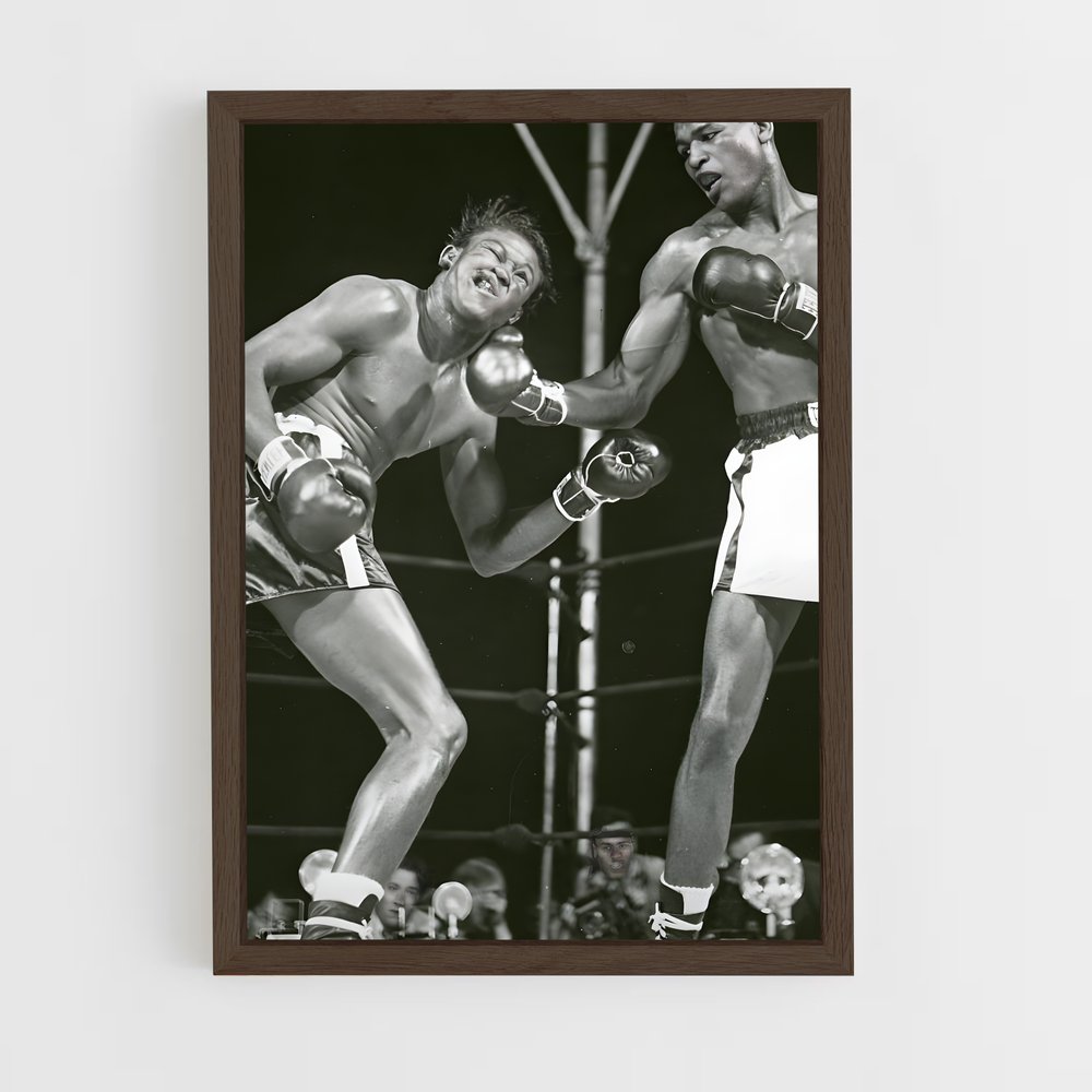 ap-sugar ray robinson-5 cadre Bois foncé
