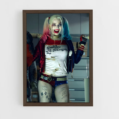 ap-suicide squad-11 cadre Bois foncé