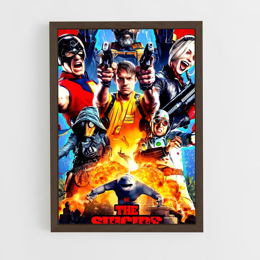ap-suicide squad-6 cadre Bois foncé