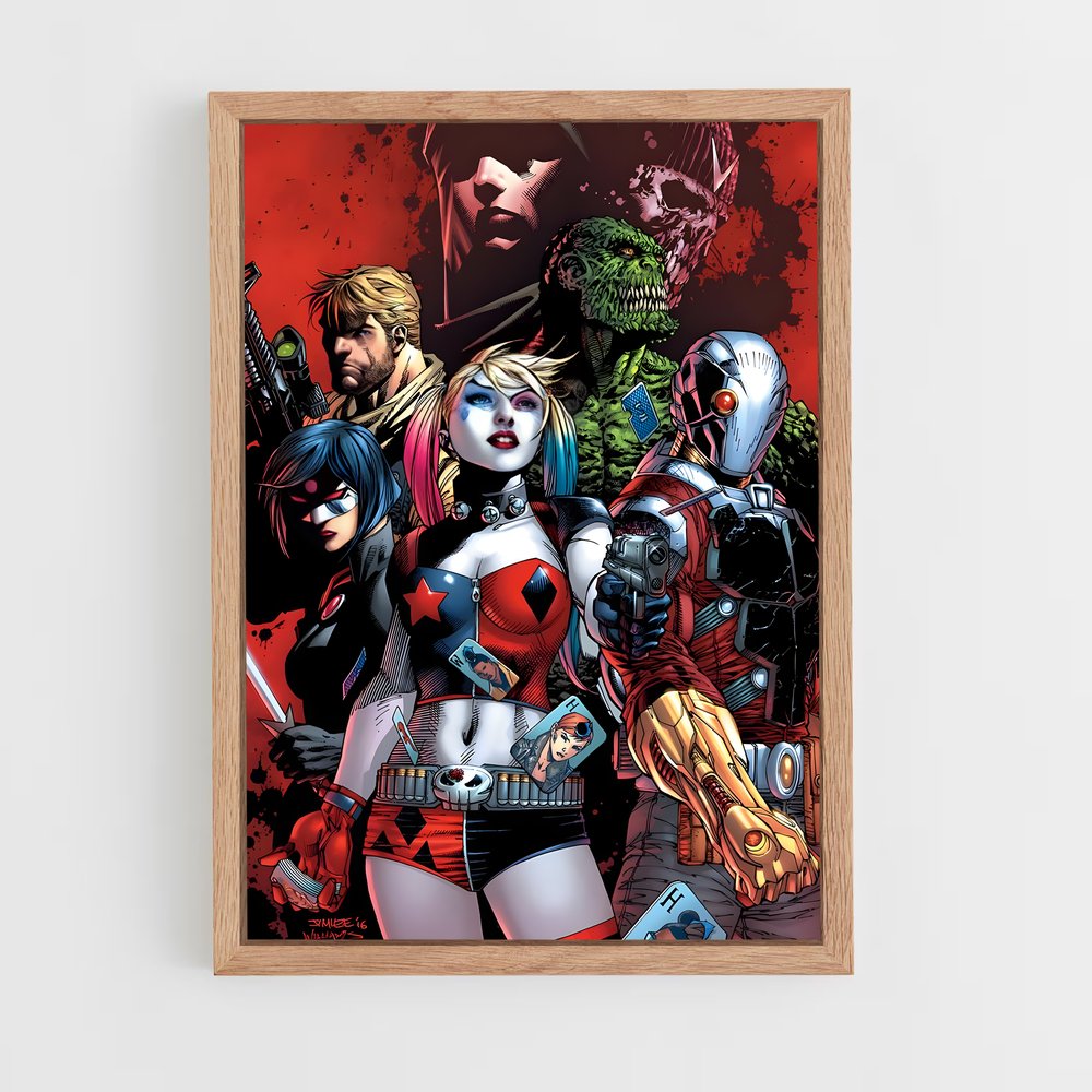 ap-suicide squad-7 cadre Bois clair