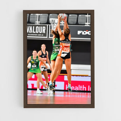 ap-suncorp super netball-4 cadre Bois foncé