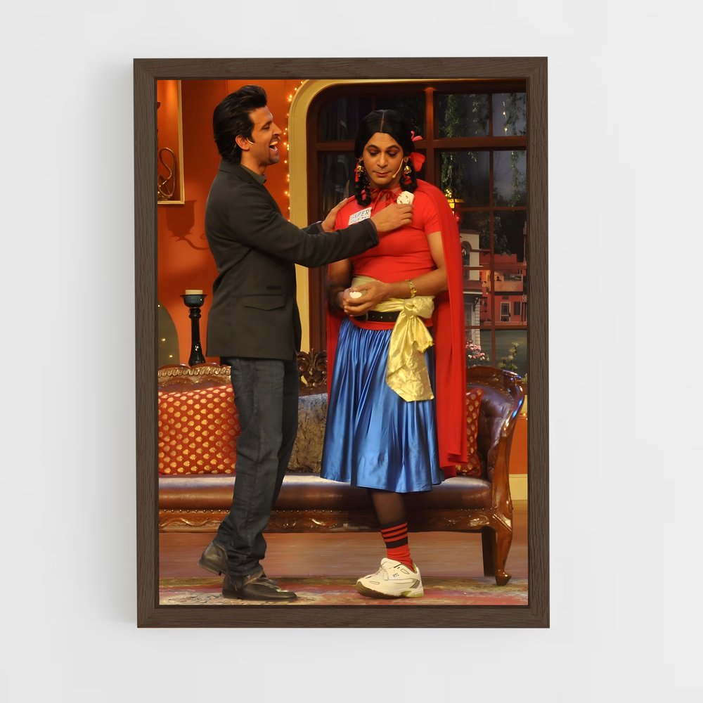 ap-sunil grover-2 cadre Bois foncé