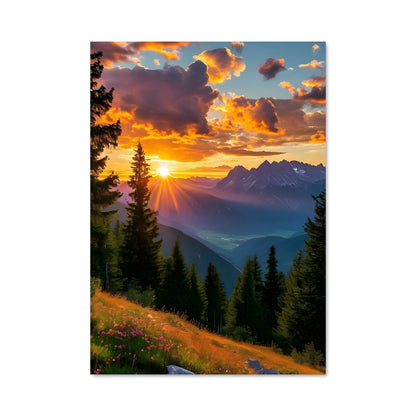 Poster Aube Alpine