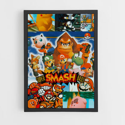 ap-super smash bros-5 cadre Noir