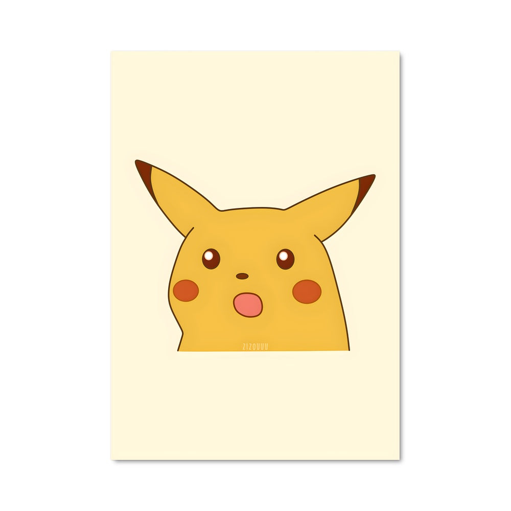 Poster Pikachu Étonné