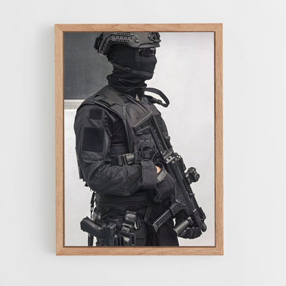 ap-swat team-1 cadre Bois clair