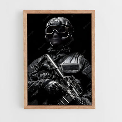 ap-swat team-2 cadre Bois clair