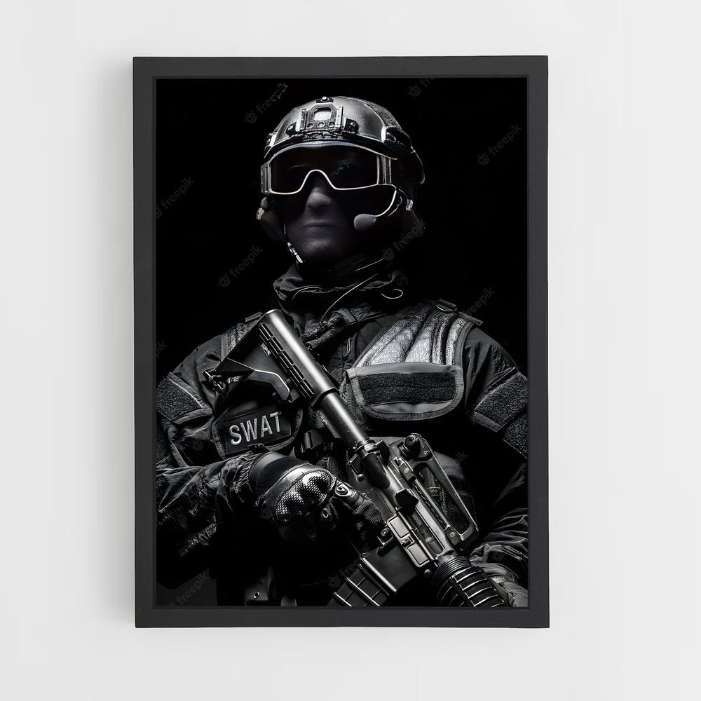 ap-swat team-2 cadre Noir