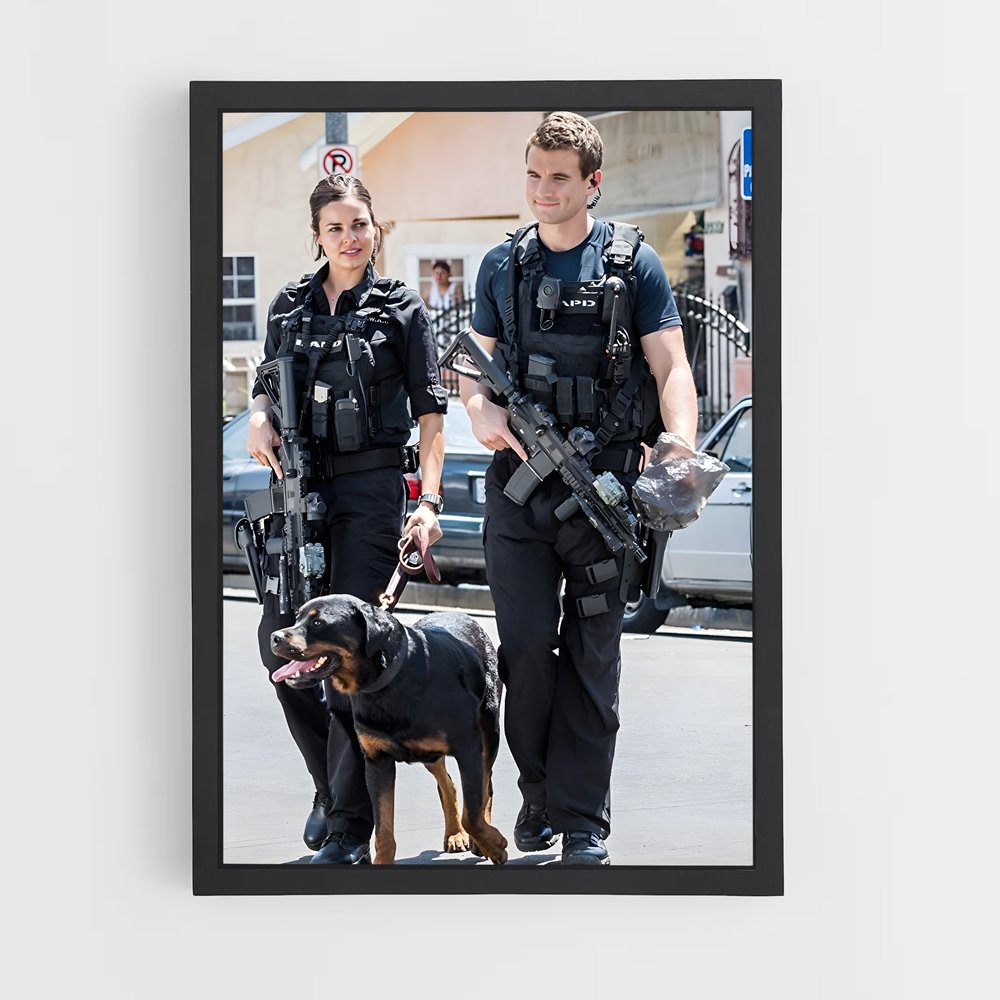 ap-swat team-4 cadre Noir