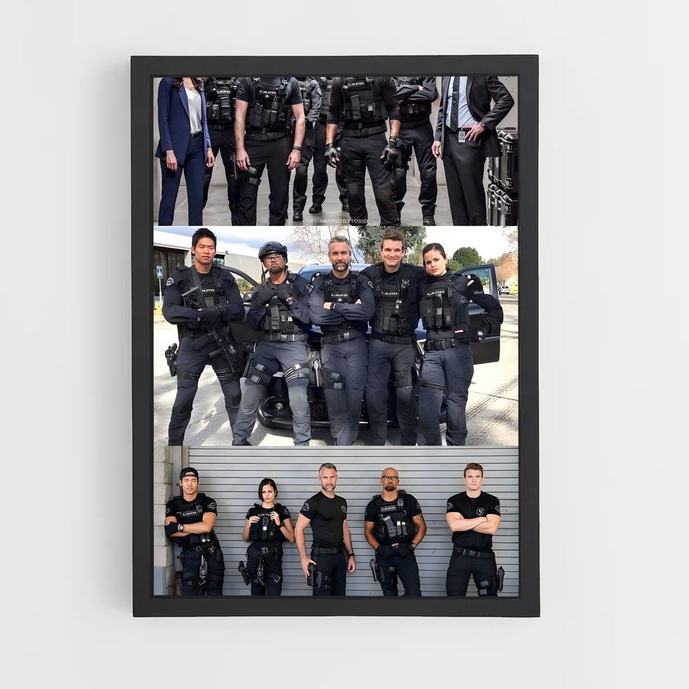 ap-swat team-9 cadre Noir