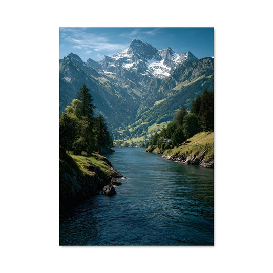 Poster Rivière Alpine