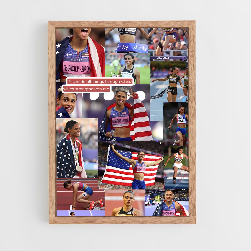 ap-sydney mclaughlin-levrone-2 cadre Bois clair
