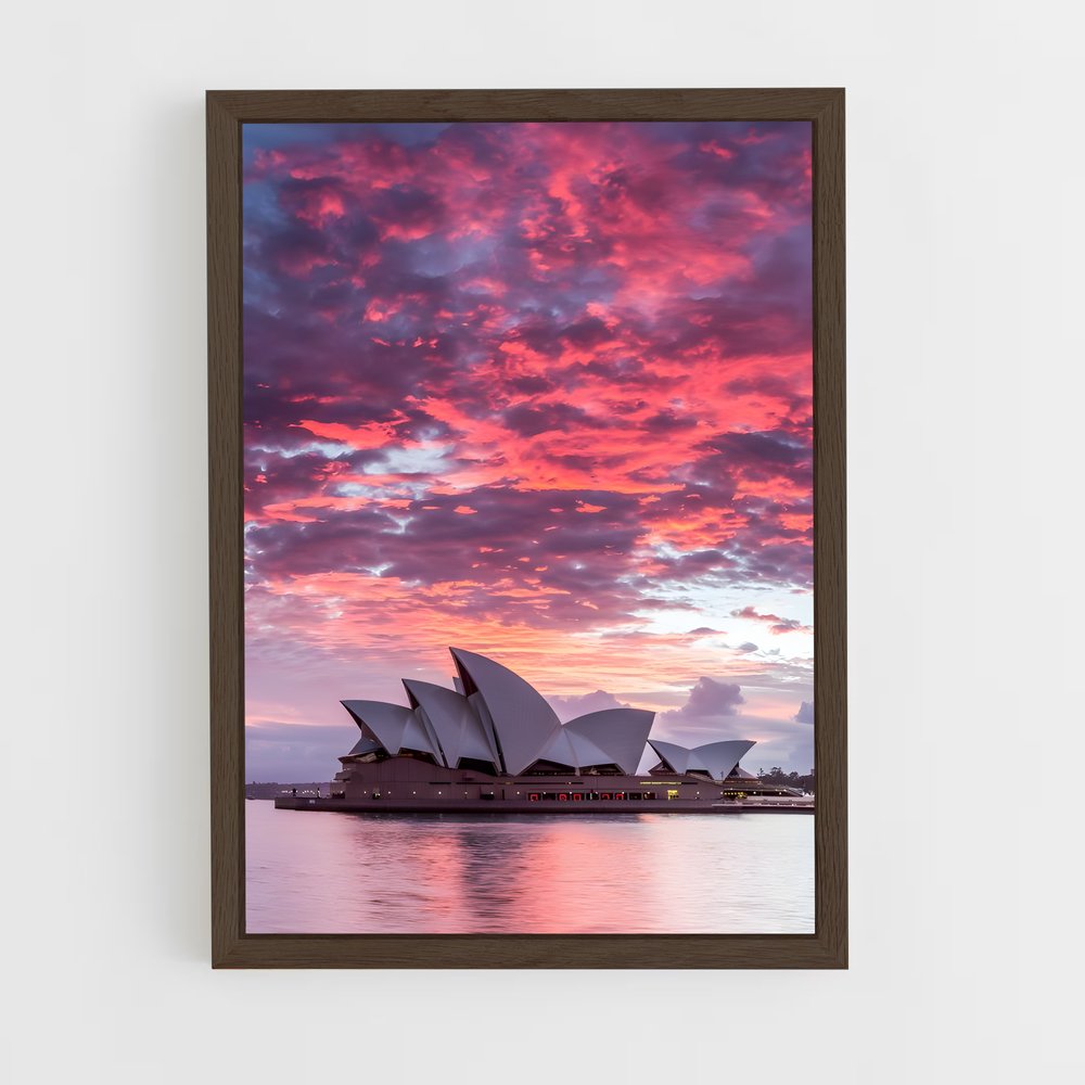 ap-sydney opera house-7 cadre Bois foncé