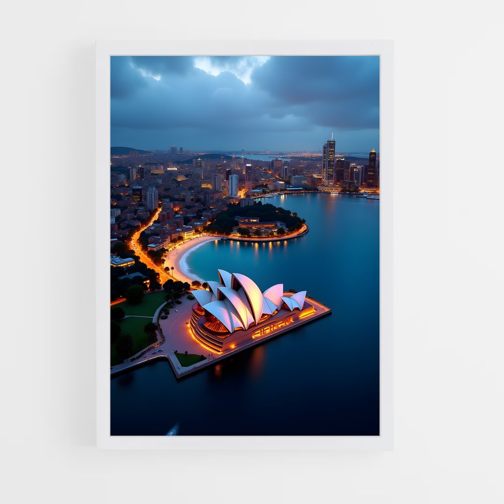 ap-sydney opera house-8 cadre Blanc