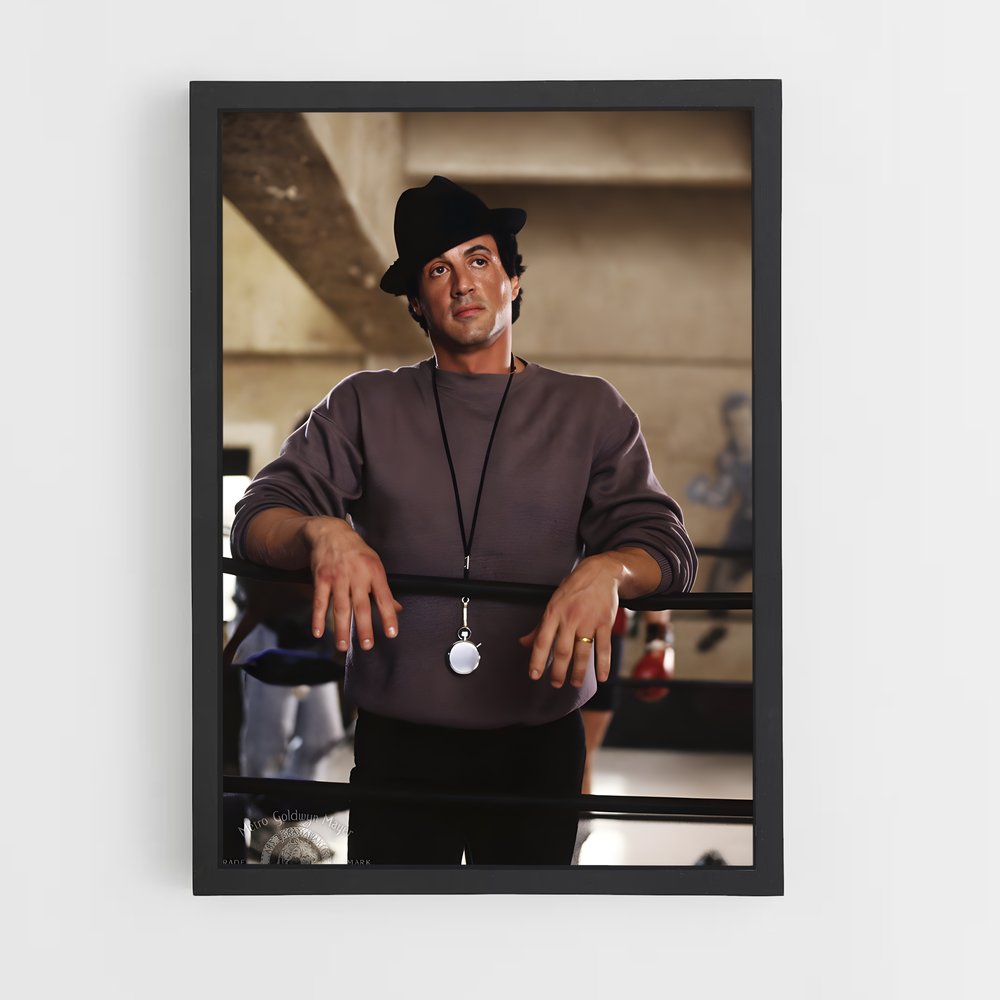 ap-sylvester stallone-9 cadre Noir