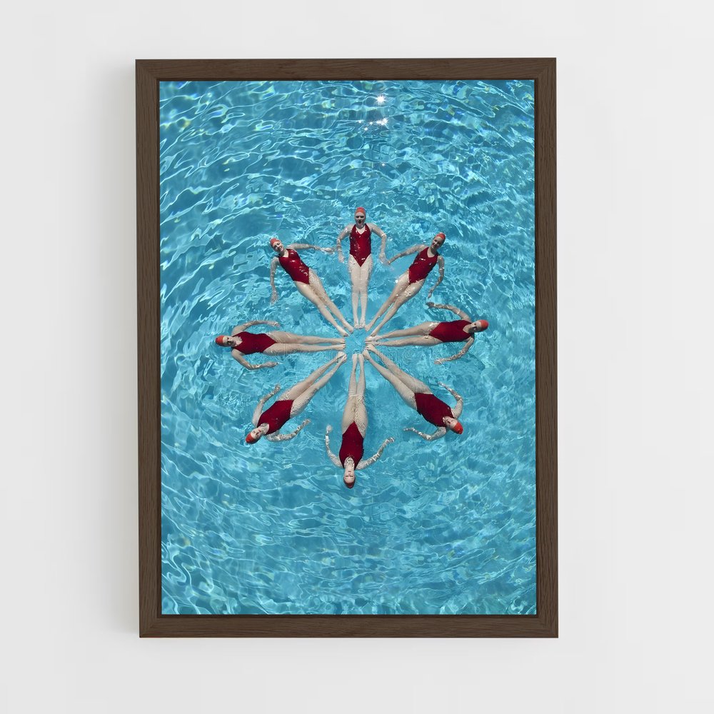 ap-synchronized swimming-2 cadre Bois foncé