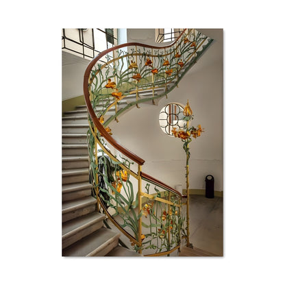 Poster Spiral Florale
