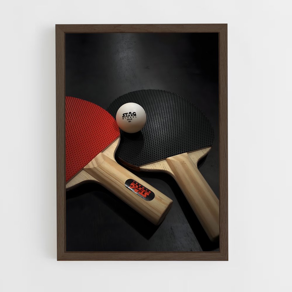 ap-table tennis-3 cadre Bois foncé