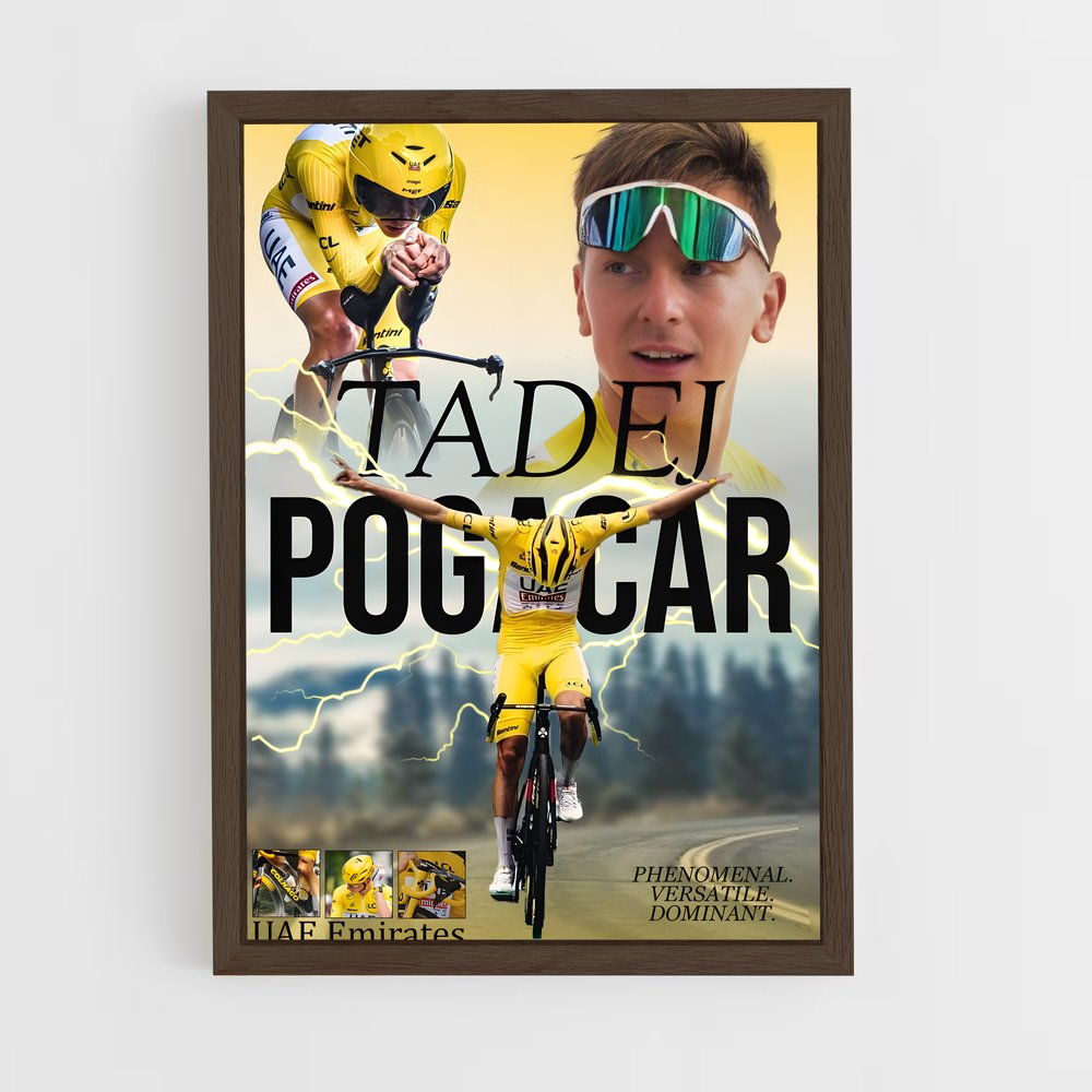 ap-tadej pogacar-12 cadre Bois foncé