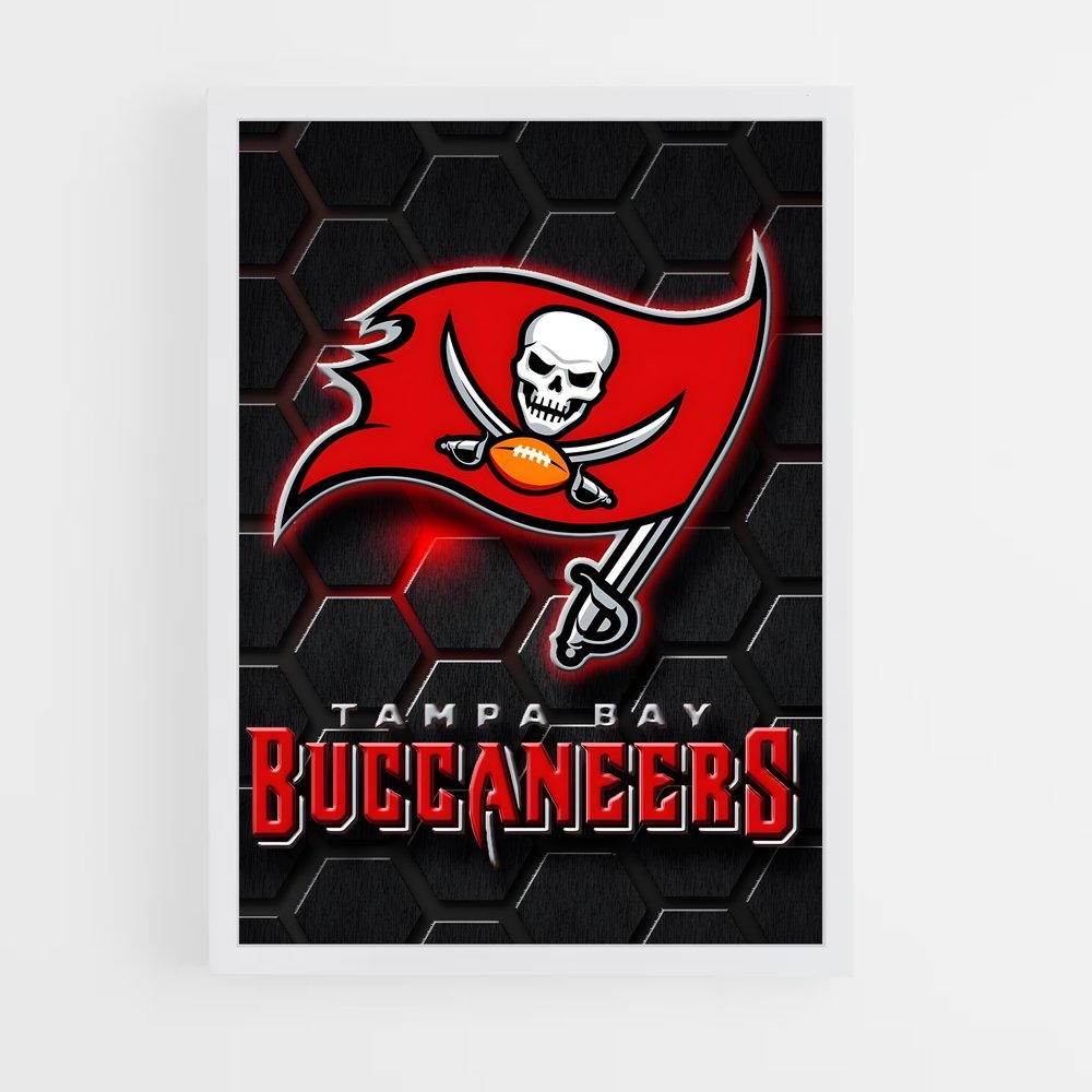 ap-tampa bay buccaneers-3 cadre Blanc