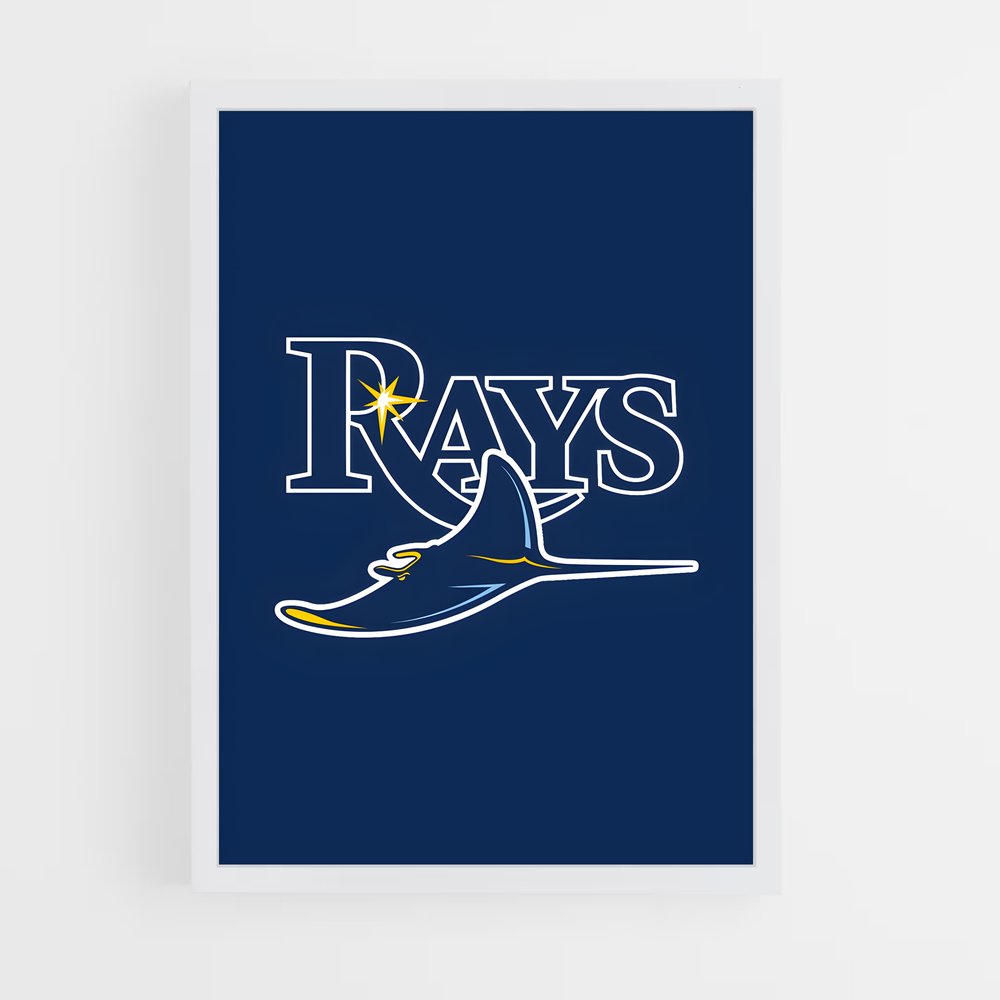 ap-tampa bay rays-1 cadre Blanc