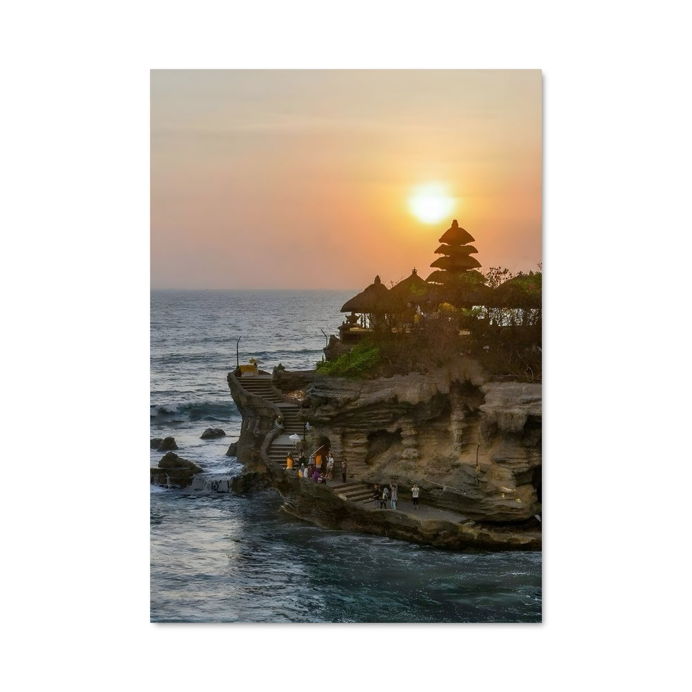 Poster Crépuscule à Tanah Lot