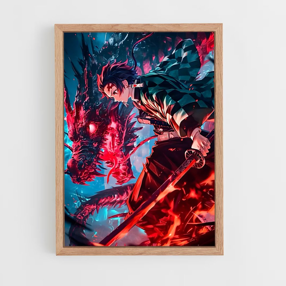 ap-tanjiro kamado-10 cadre Bois clair
