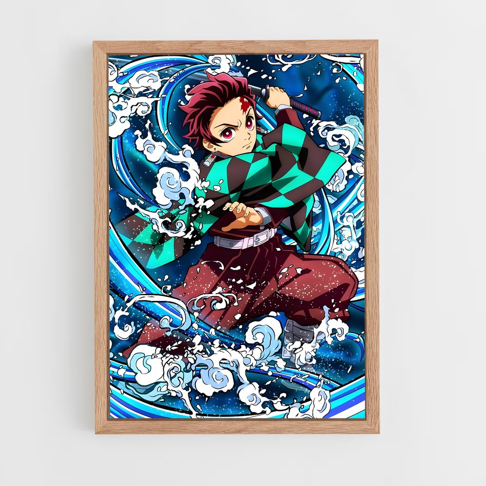 ap-tanjiro kamado-13 cadre Bois clair