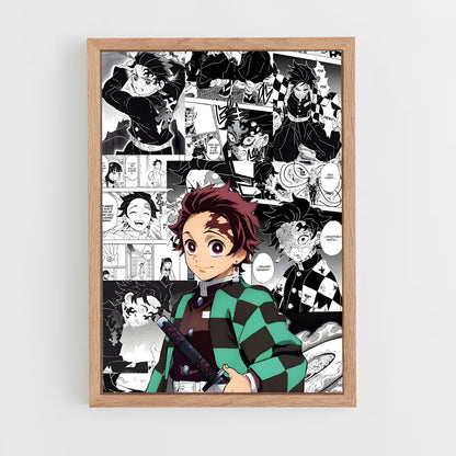 ap-tanjiro kamado-14 cadre Bois clair