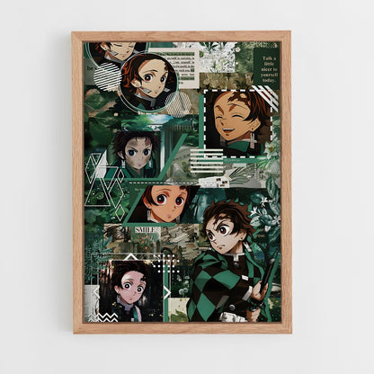 ap-tanjiro kamado-6 cadre Bois clair