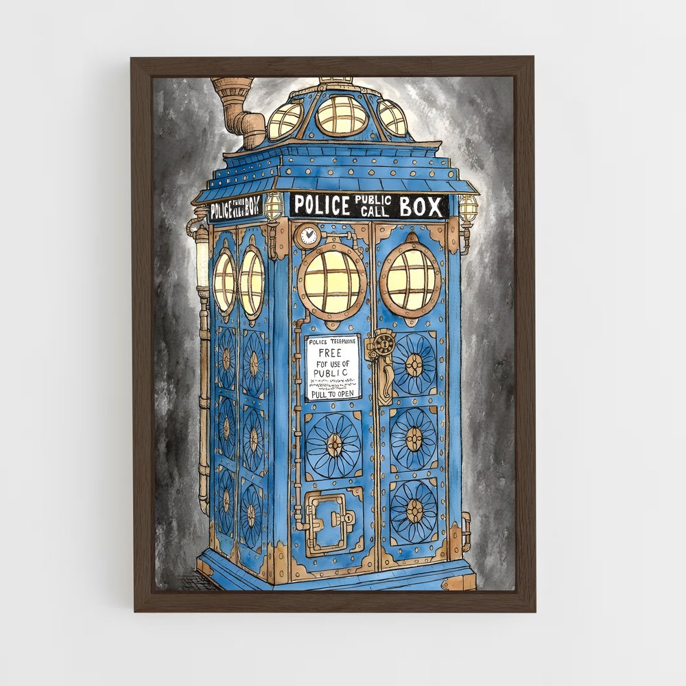 ap-tardis-7 cadre Bois foncé
