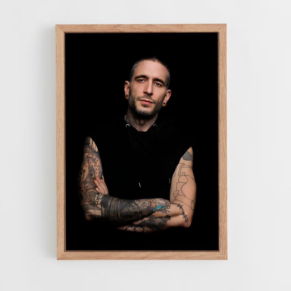 ap-tattoo artist-11 cadre Bois clair