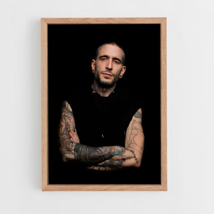 ap-tattoo artist-11 cadre Bois clair