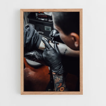 ap-tattoo artist-9 cadre Bois clair
