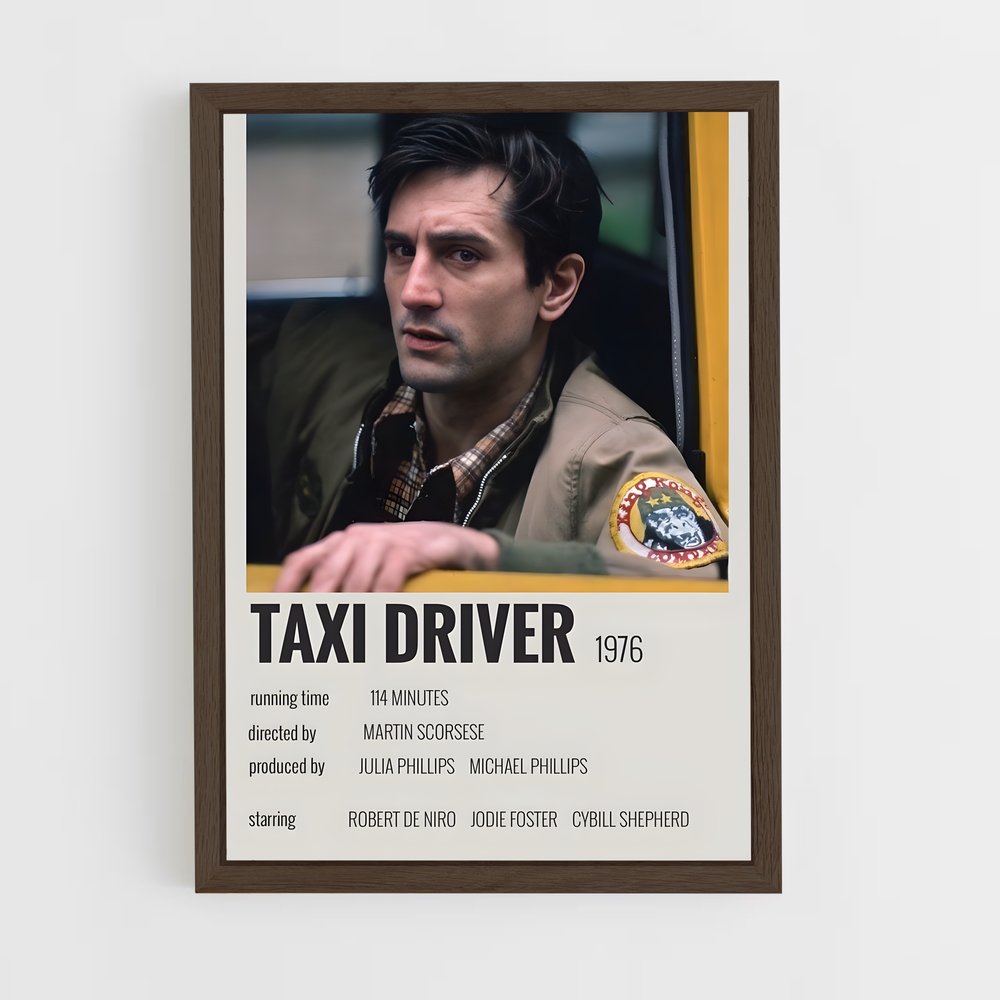 ap-taxi driver-2 cadre Bois foncé