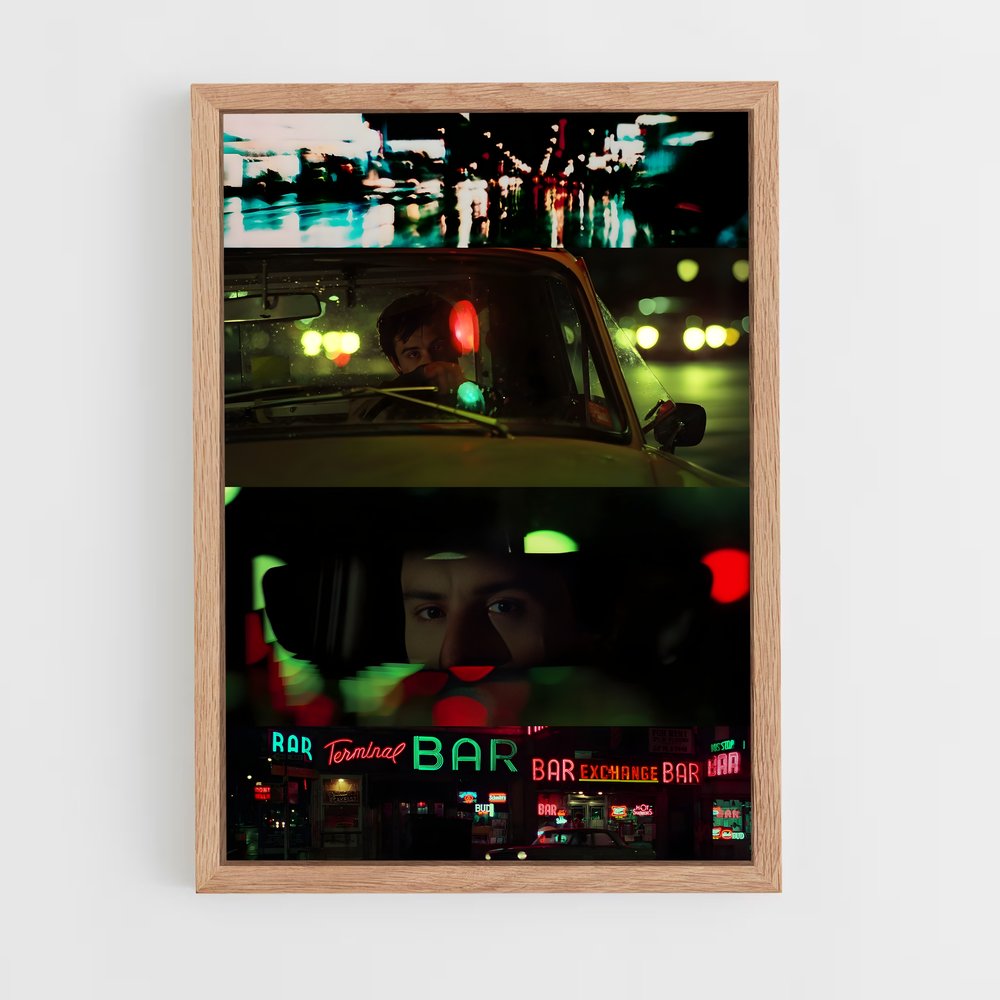 ap-taxi driver-3 cadre Bois clair